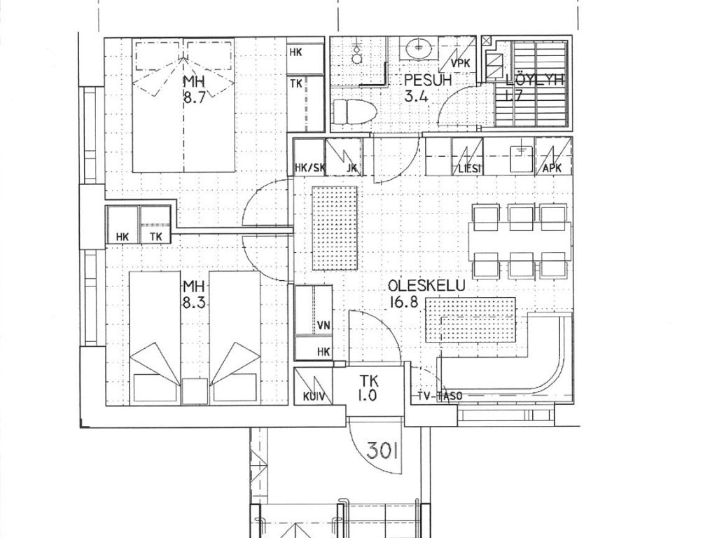 Moonlight 2 MH apartment - Floor plan