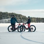 e-fatbike cycling in winter